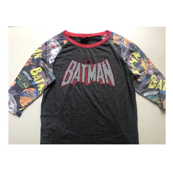 β‘οΈVintage DCβ‘οΈBatman 3/4 sleeve T-Shirt M size - Picture 4 of 7